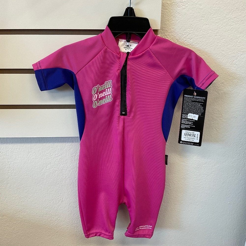 NWT O'NEILL INFANT O'ZONE S/S SPRING FPINK/COBALT/MIN